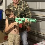 Grandson with custom AR.