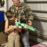 Training my Grandson.